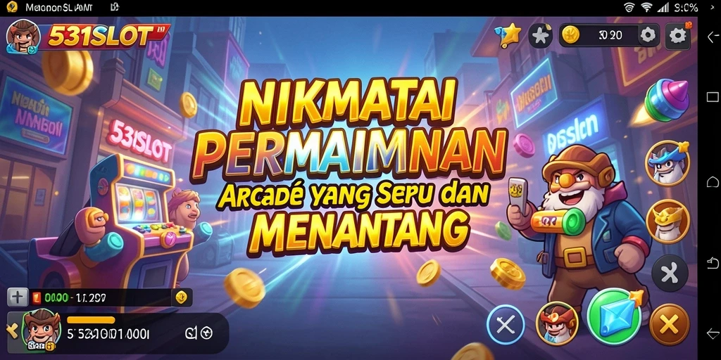 Screenshot gameplay 531SLOT yang menunjukkan keseruan permainan Arcade.