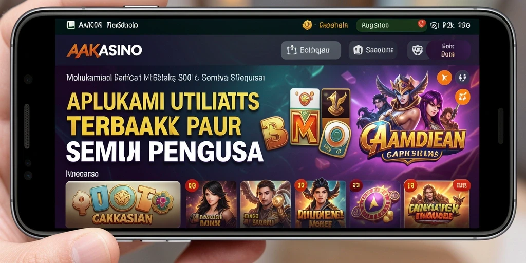 Tampilan antarmuka utama AAKASINO yang memudahkan pengguna.
