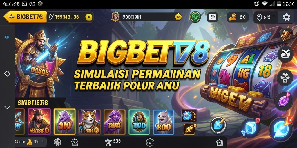 Tangkapan layar BIGBET78 menampilkan antarmuka permainan Simulation yang menawan.