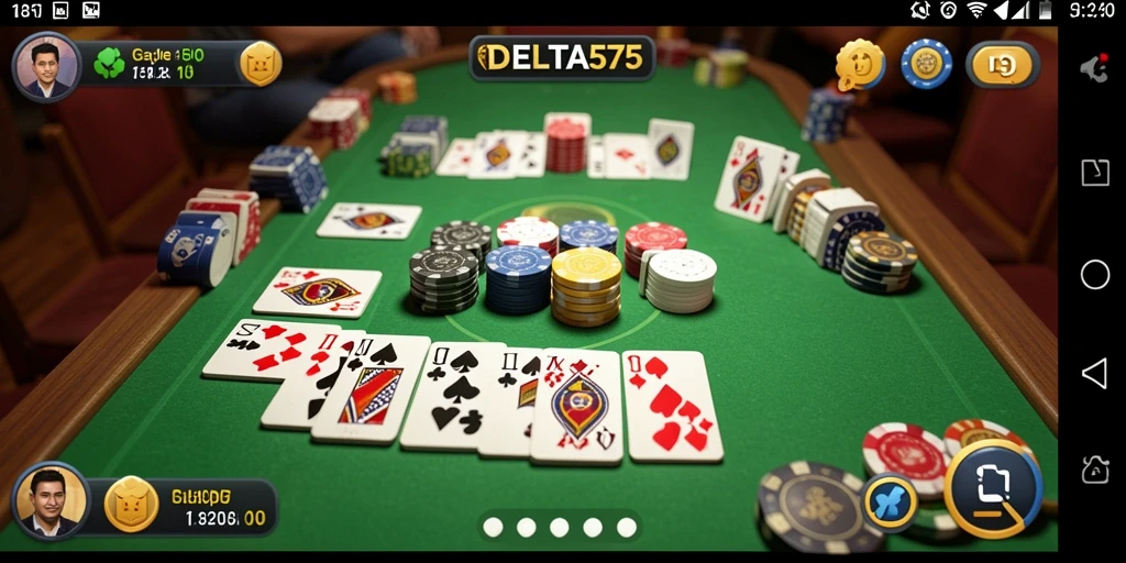 Tampilan gameplay Gaple seru di DELTA575.