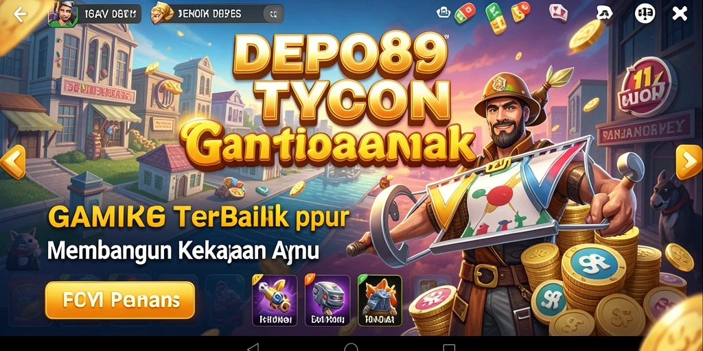 Screenshot gameplay DEPO89 menampilkan pengelolaan bisnis yang seru.