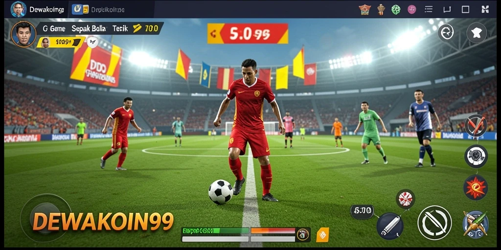 Tangkapan layar dari gameplay penuh aksi di DEWAKOIN99.