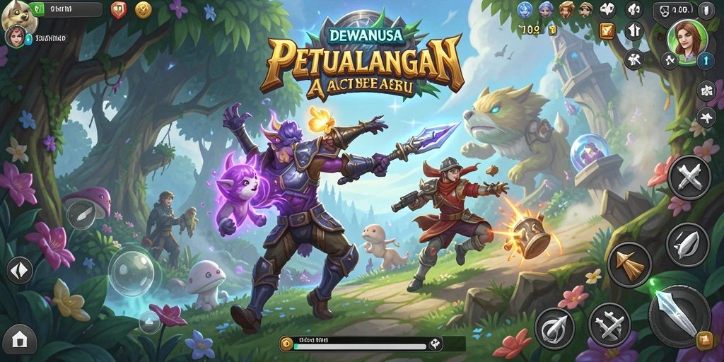 Screenshot gameplay DEWANUSA menampilkan aksi dan strategi seru.