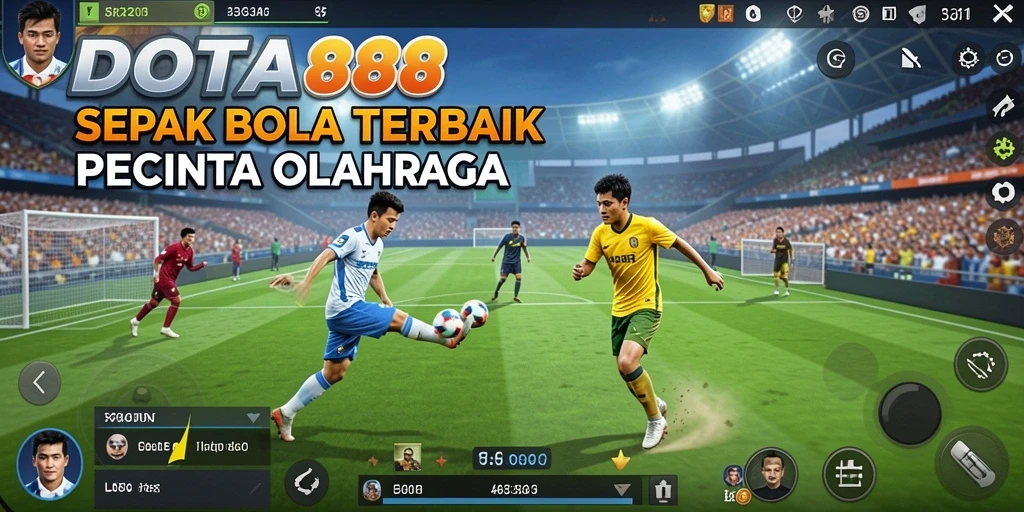 Tampilan gameplay DOTA88 yang menarik dan mendebarkan dalam pertandingan sepak bola.