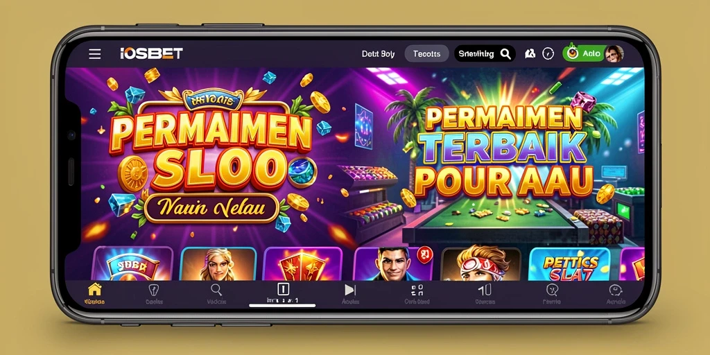 Tampilan gameplay Slot yang menarik dan penuh warna dari IOSBET.