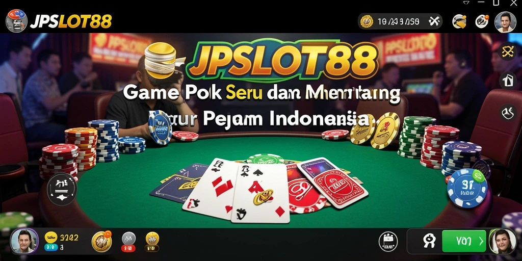 Tampilan gameplay Poker seru dalam aplikasi JPSLOT88.
