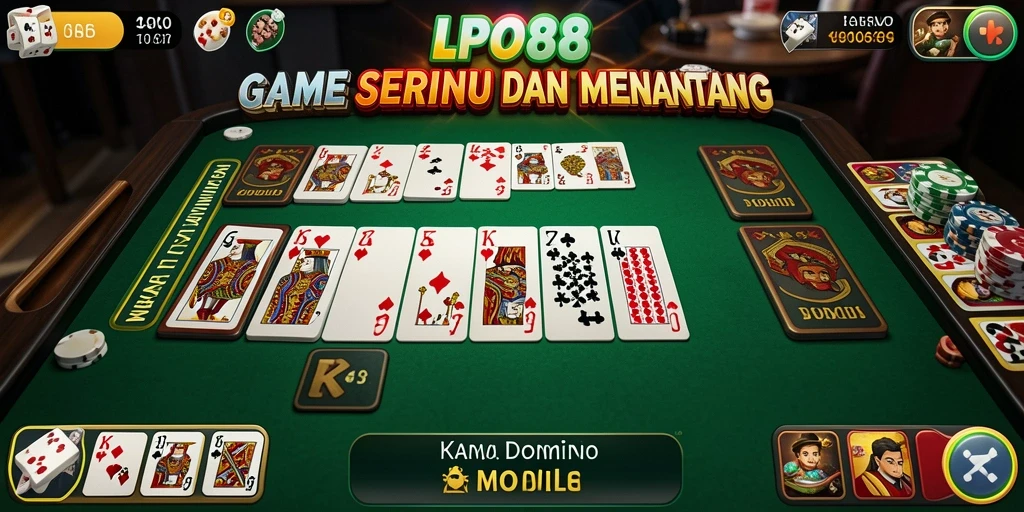 Screenshot gameplay LPO88 menampilkan aksi seru permainan Domino.