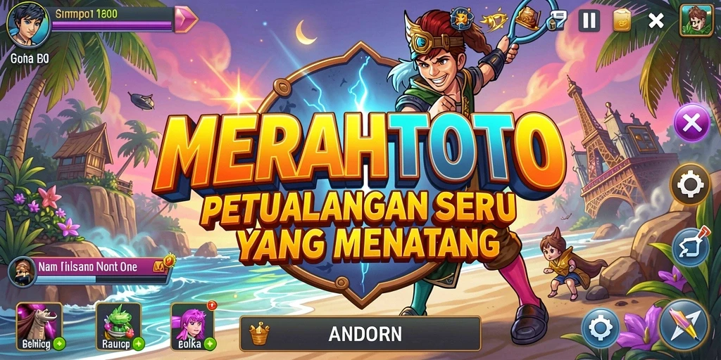 Gameplay MERAHTOTO menunjukkan petualangan yang mendebarkan.
