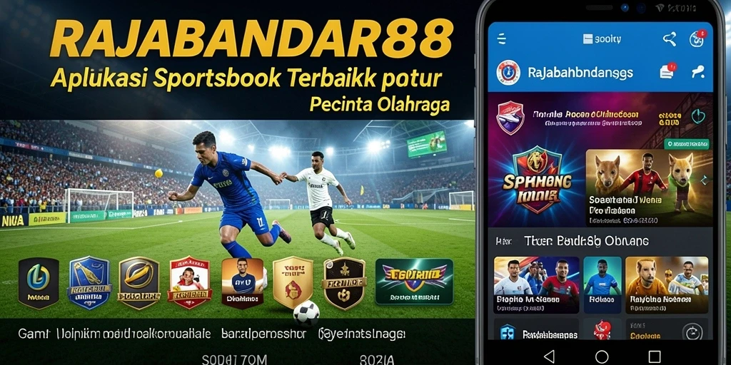 Tampilan utama RAJABANDAR88 dengan berbagai opsi taruhan olahraga.