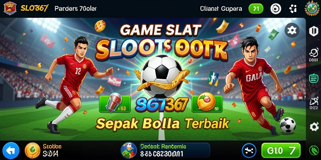Tampilan gameplay SLOT367 dengan tema sepak bola yang menegangkan.
