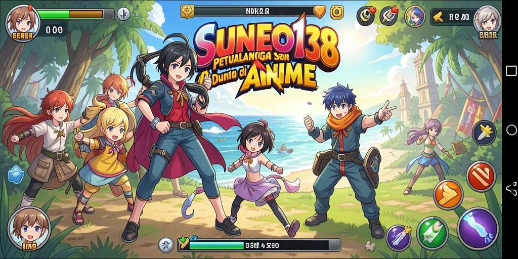Tampilan gameplay SUNEO138 yang menarik dan penuh warna.