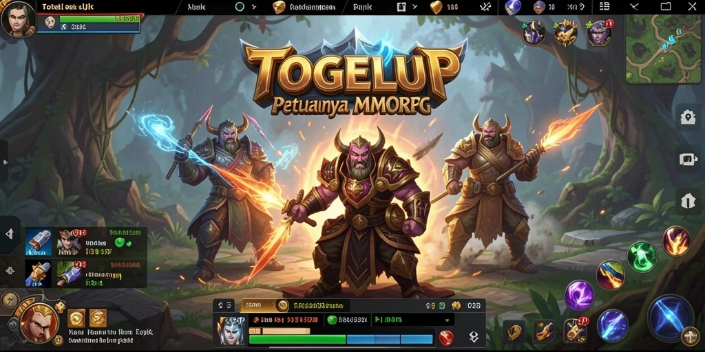 Screenshot gameplay TOGELUP menampilkan grafis dan aksi pertempuran yang seru.