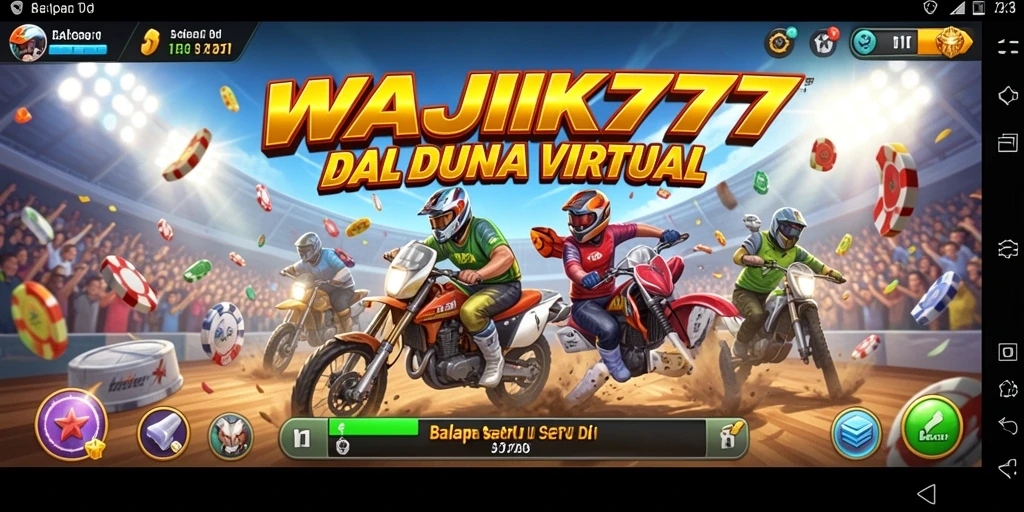 Tampilan gameplay balapan seru WAJIK777 dengan grafis menawan.