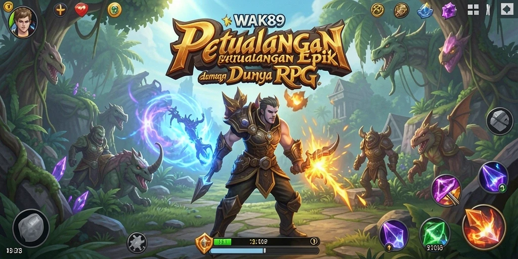 Tampilan gameplay menakjubkan dari dunia RPG WAK89.